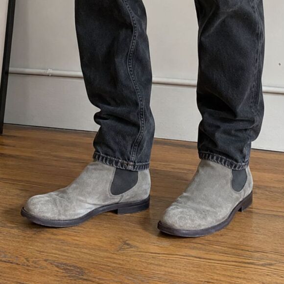 Toro Gray Suede Chelsea Pull Up Boots Shoes   Mens Size 10 main image 10